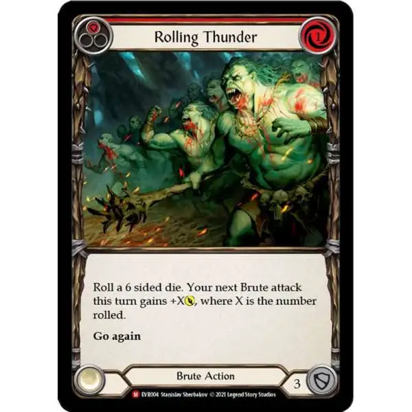 Flesh and Blood Trading Card Game Everfest Majestic Rolling Thunder EVR004