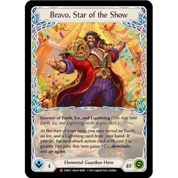 Flesh and Blood Trading Card Game Everfest Majestic Bravo, Star of the Show EVR017