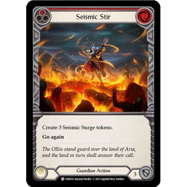 Flesh and Blood Trading Card Game Everfest Common Seismic Stir EVR030 [Red]
