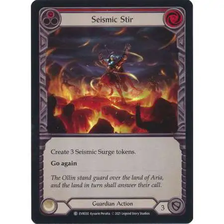Flesh and Blood Trading Card Game Everfest Common Seismic Stir (Rainbow Foil) EVR030 [Red]