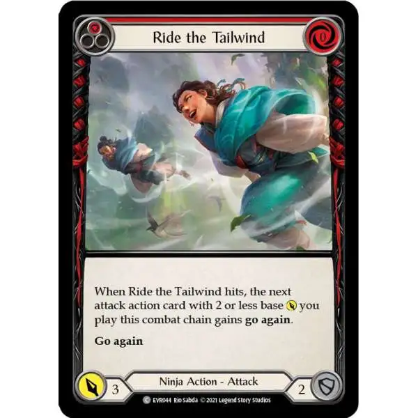 Flesh and Blood Trading Card Game Everfest Common Ride the Tailwind EVR044 [Red]
