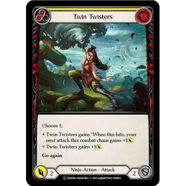 Flesh and Blood Trading Card Game Everfest Common Twin Twisters EVR048 [Yellow]