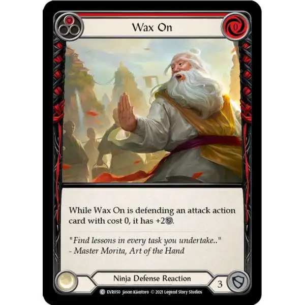 Flesh and Blood Trading Card Game Everfest Common Wax On EVR050 [Red]