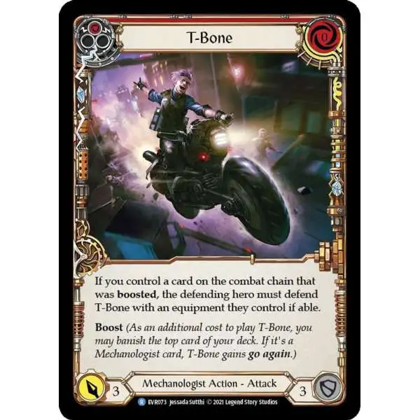 Flesh and Blood Trading Card Game Everfest Rare T-Bone EVR073 [Red]