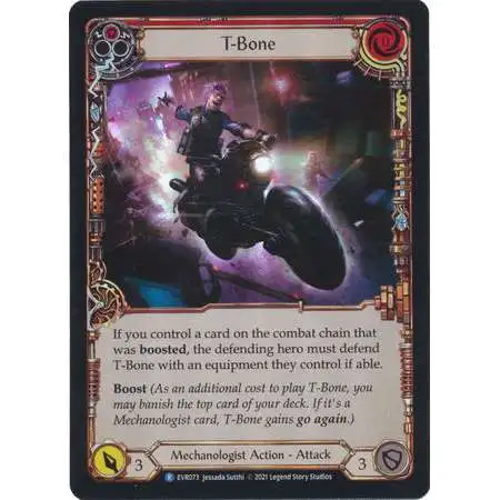 Flesh and Blood Trading Card Game Everfest Rare T-Bone (Rainbow Foil) EVR073 [Red]