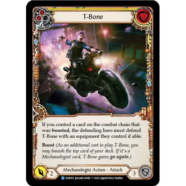 Flesh and Blood Trading Card Game Everfest Rare T-Bone EVR074 [Yellow]