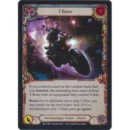 Flesh and Blood Trading Card Game Everfest Rare T-Bone (Rainbow Foil) EVR075 [Blue]