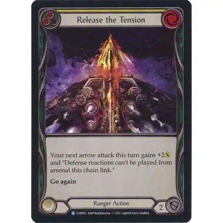Flesh and Blood Trading Card Game Everfest Rare Release the Tension (Rainbow Foil) EVR092 [Yellow]