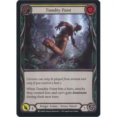 Flesh and Blood Trading Card Game Everfest Common Timidity Point (Rainbow Foil) EVR098 [Yellow]