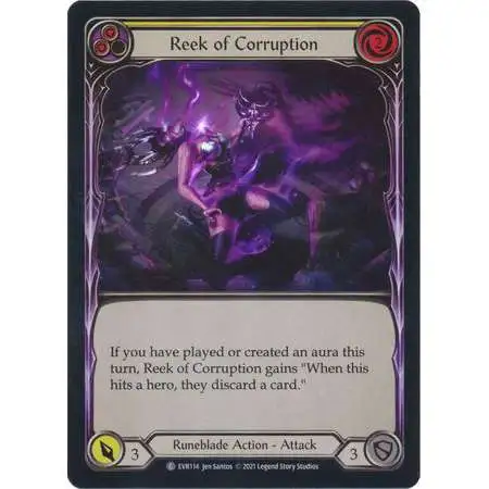 Flesh and Blood Trading Card Game Everfest Common Reek of Corruption (Rainbow Foil) EVR114 [Yellow]