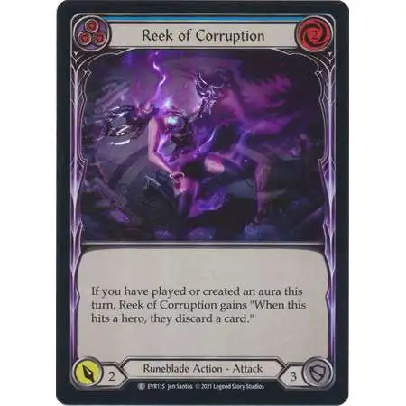 Flesh and Blood Trading Card Game Everfest Common Reek of Corruption (Rainbow Foil) EVR115 [Blue]