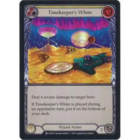 Flesh and Blood Trading Card Game Everfest Common Timekeeper's Whim (Rainbow Foil) EVR135 [Yellow]