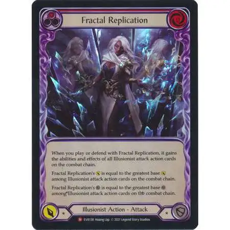 Flesh and Blood Trading Card Game Everfest Majestic Fractal Replication (Rainbow Foil) EVR138