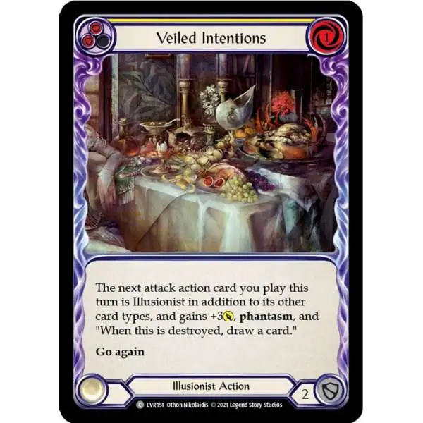 Flesh and Blood Trading Card Game Everfest Common Veiled Intentions EVR151 [Yellow]