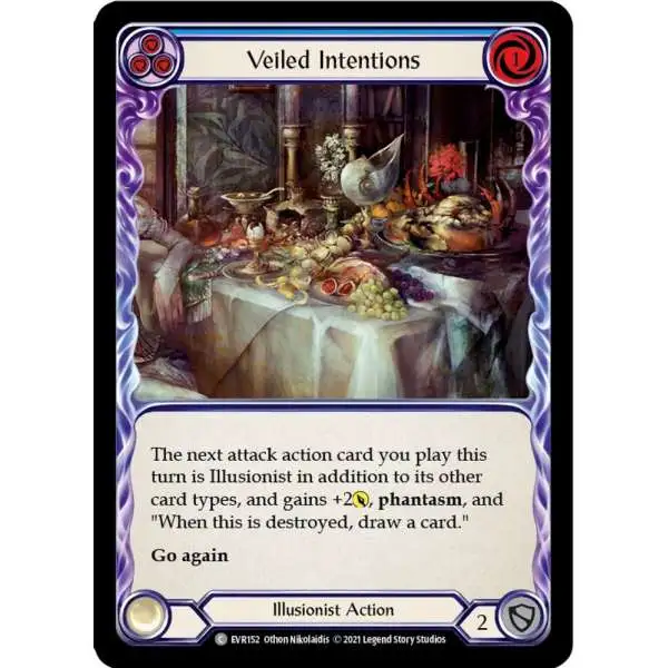 Flesh and Blood Trading Card Game Everfest Common Veiled Intentions EVR152 [Blue]