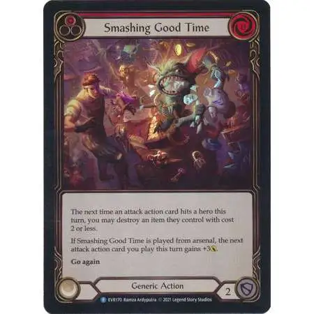 Flesh and Blood Trading Card Game Everfest Rare Smashing Good Time (Rainbow Foil) EVR170 [Red]