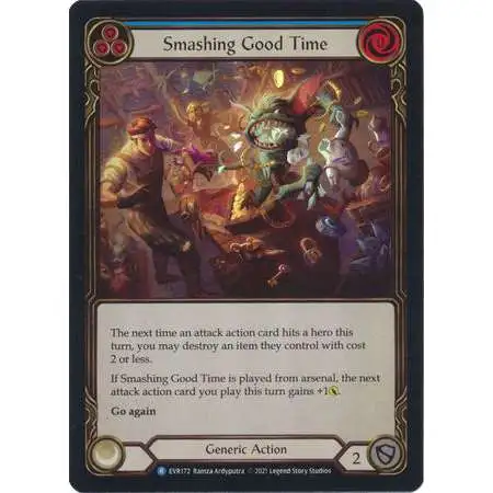 Flesh and Blood Trading Card Game Everfest Rare Smashing Good Time (Rainbow Foil) EVR172 [Blue]
