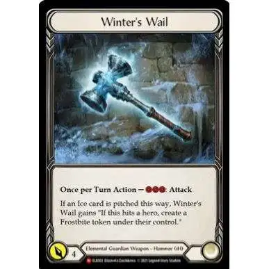 Flesh and Blood Trading Card Game Tales of Aria Winter's Wail Majestic Trading Card ELE003 [1st Edition Cold Foil]