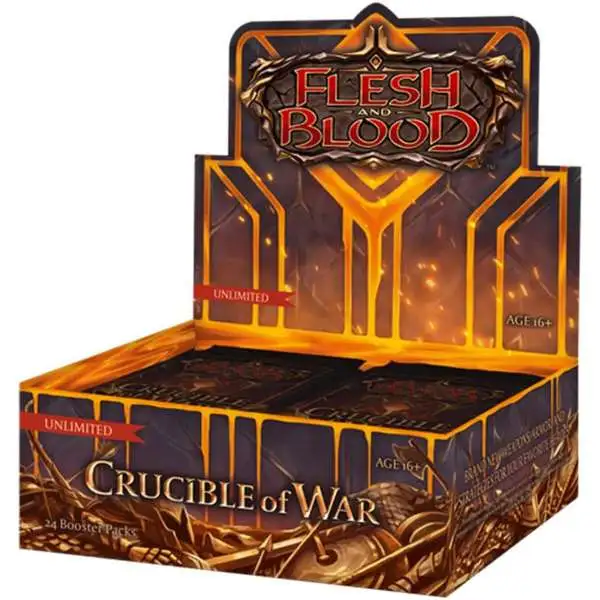 Flesh and Blood Trading Card Game Crucible of War (Unlimited) Booster Box [24 Packs]