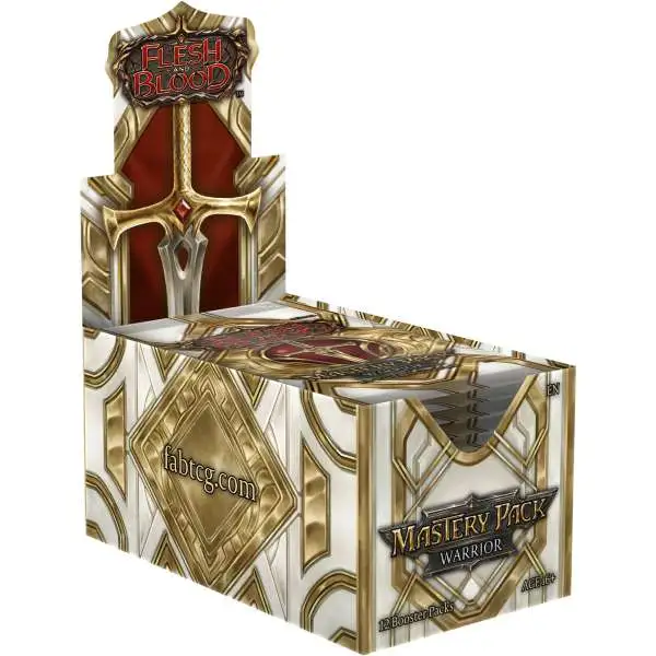 Flesh and Blood Trading Card Game Mastery Pack - Warrior Booster Box [12 Packs] (Pre-Order ships August)