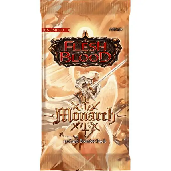 Flesh and Blood Trading Card Game Monarch (Unlimited) Booster Pack [15 Cards]