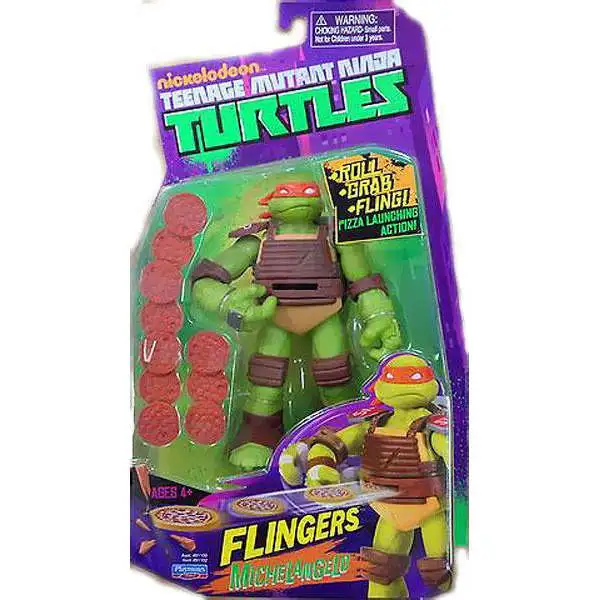 Teenage Mutant Ninja Turtles Nickelodeon Flingers Michelangelo Action Figure