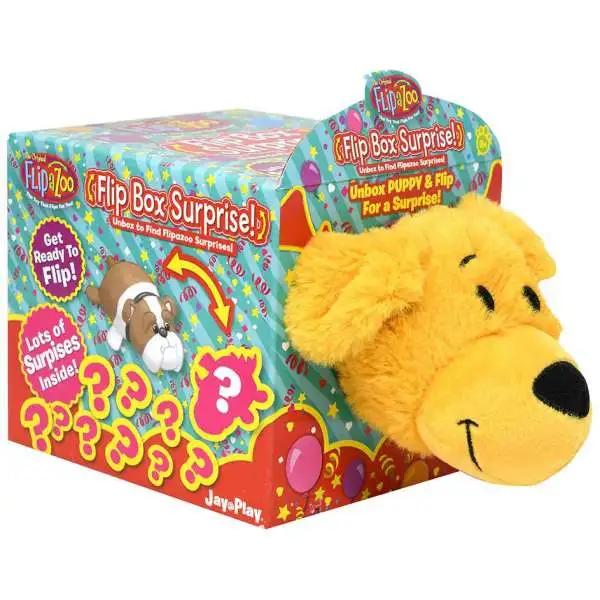 Flip a Zoo Flip Box Surprise! Golden Retriever 7-Inch Plush