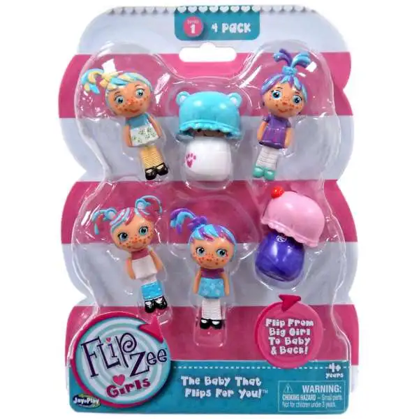 FlipZee! FlipZee Girls! Series 1 Mini Figure 4-Pack [Style 5]