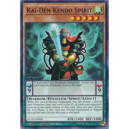 YuGiOh Flames of Destruction Common Kai-Den Kendo Spirit FLOD-EN000