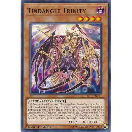 YuGiOh Flames of Destruction Common Tindangle Trinity FLOD-EN013