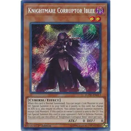 YuGiOh Flames of Destruction Secret Rare Knightmare Corruptor Iblee FLOD-EN017