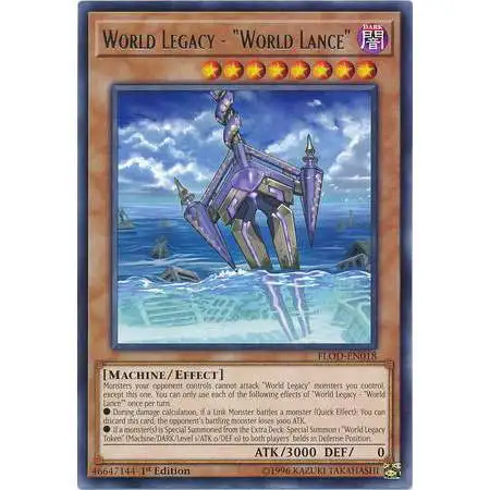 YuGiOh Flames of Destruction Rare World Legacy - World Lance FLOD-EN018
