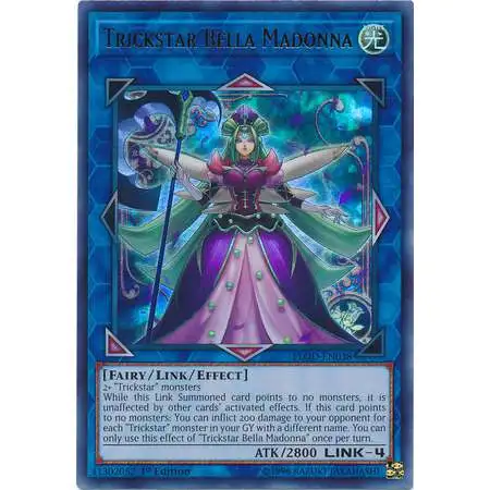 YuGiOh Flames of Destruction Ultra Rare Trickstar Bella Madonna FLOD-EN038