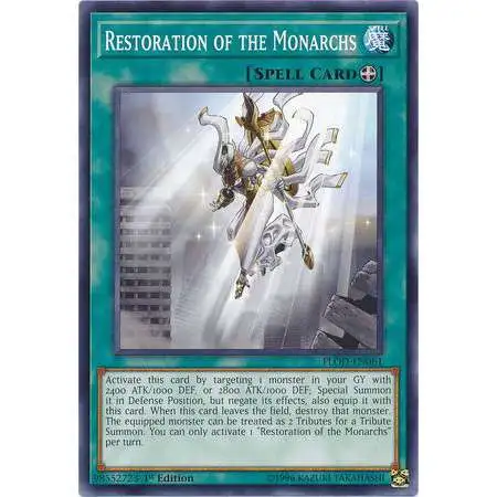 YuGiOh Flames of Destruction Common Restoration of the Monarchs FLOD-EN061