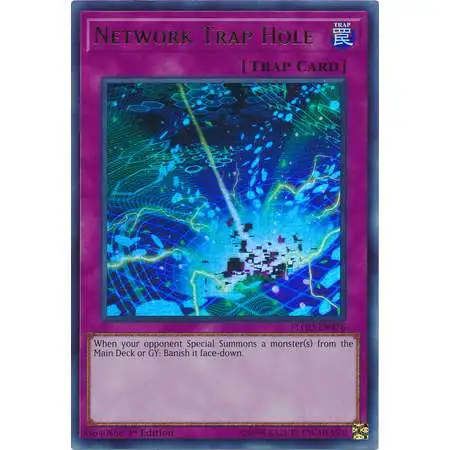 YuGiOh Flames of Destruction Ultra Rare Network Trap Hole FLOD-EN076