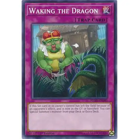 YuGiOh Flames of Destruction Short Print Waking the Dragon FLOD-EN080