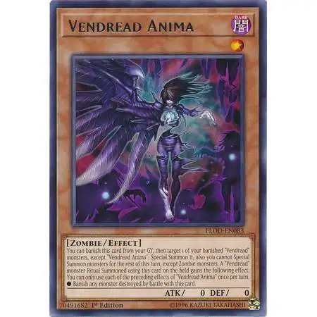 YuGiOh Flames of Destruction Rare Vendread Anima FLOD-EN083
