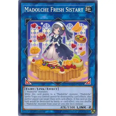 YuGiOh Flames of Destruction Common Madolche Fresh Sistart FLOD-EN097