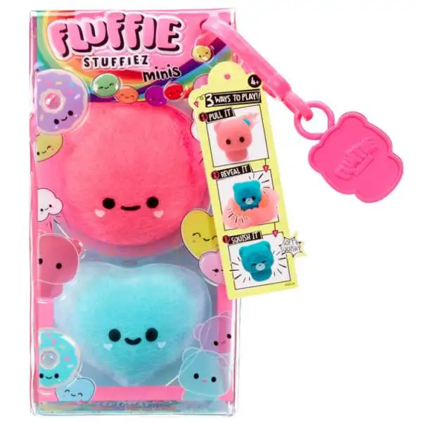 Fluffie Stuffiez Minis Round Candy & Heart Figure 2-Pack [Soft & Squishable]