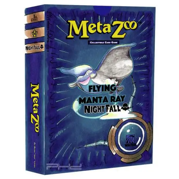 MetaZoo Trading Card Game Cryptid Nation Nightfall Flying Manta Ray Theme Deck [1st Edition, Water]