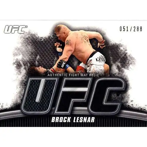 Topps UFC 2010 Knockout Gold Mat Relic Brock Lesnar FM-BL