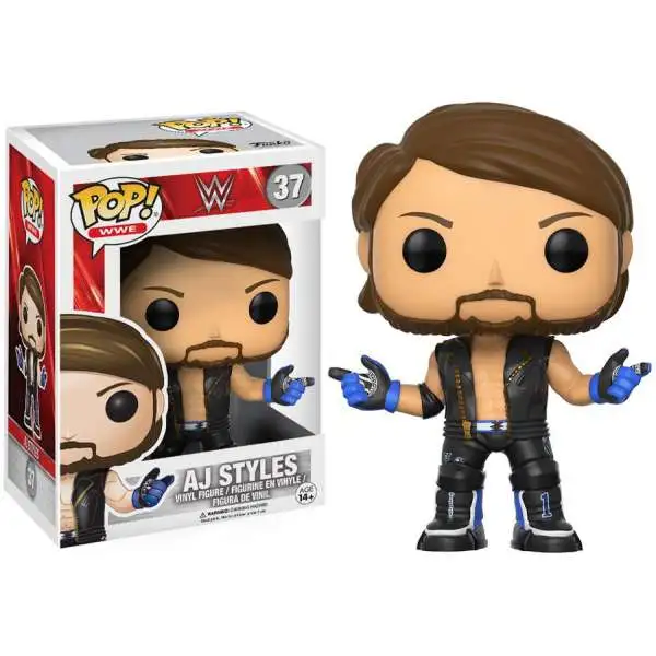 Funko WWE Wrestling POP! WWE AJ Styles Vinyl Figure #37