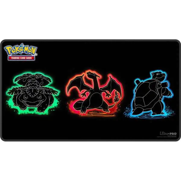 Ultra Pro Trading Card Game Foil Pokemon Neon Kanto Playmat [Venusaur, Charizard & Blastoise] (Pre-Order ships January)