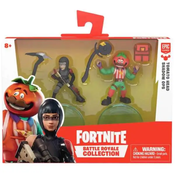 Fortnite Epic Games Battle Royale Collection Tomato Head & Shadow OPS 2-Inch Mini Figure 2-Pack