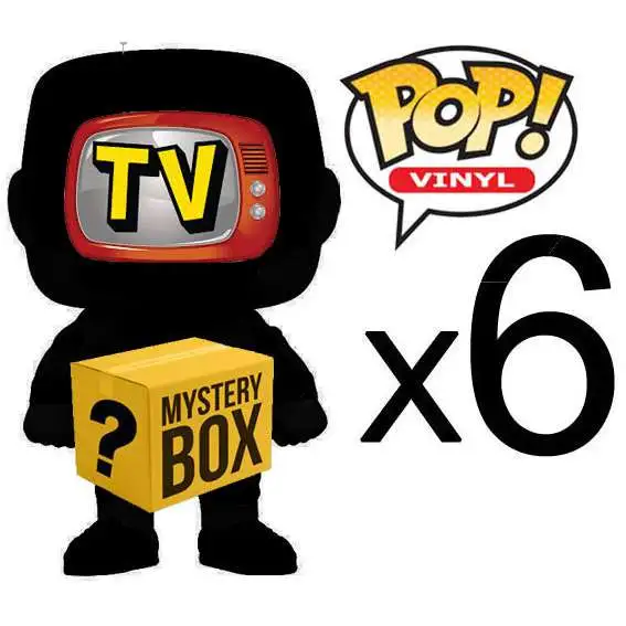 Funko POP! Television TELEVISION MYSTERY BOX LOT of 6 Funko POP! Vinyl Figures [Completely RANDOM, No Duplicates Per Box!]
