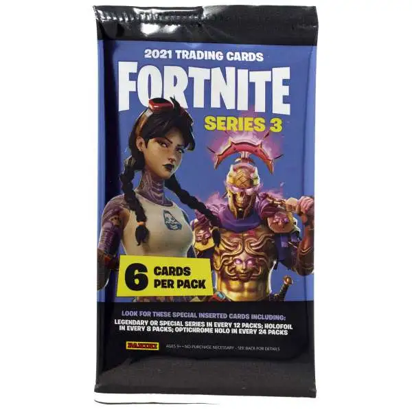 Fortnite Panini Series 3 Trading Card HOBBY Pack [6 Cards]