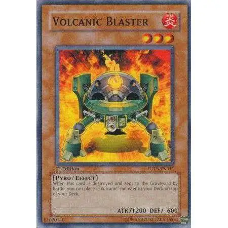 YuGiOh GX Trading Card Game Force of the Breaker Common Volcanic Blaster FOTB-EN011