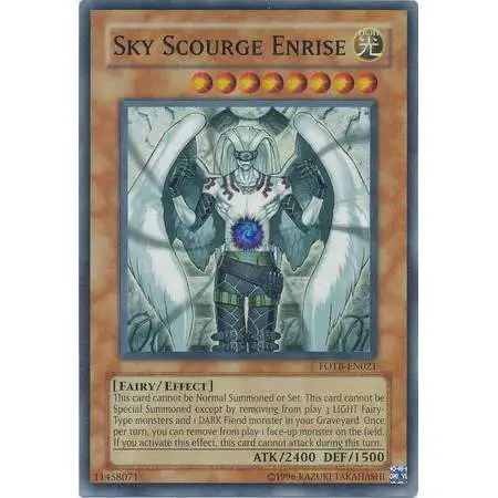 YuGiOh GX Trading Card Game Force of the Breaker Super Rare Sky Scourge Enrise FOTB-EN021