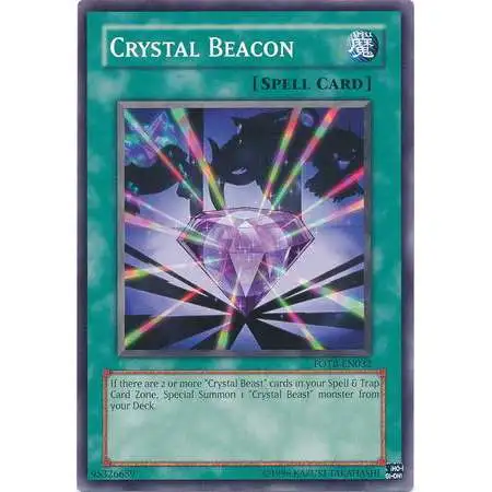 YuGiOh GX Trading Card Game Force of the Breaker Common Crystal Beacon FOTB-EN032