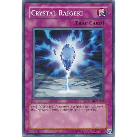 YuGiOh GX Trading Card Game Force of the Breaker Common Crystal Raigeki FOTB-EN048